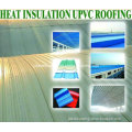 Heat Insulation 3 Layers UPVC Roofing Tile for Carport